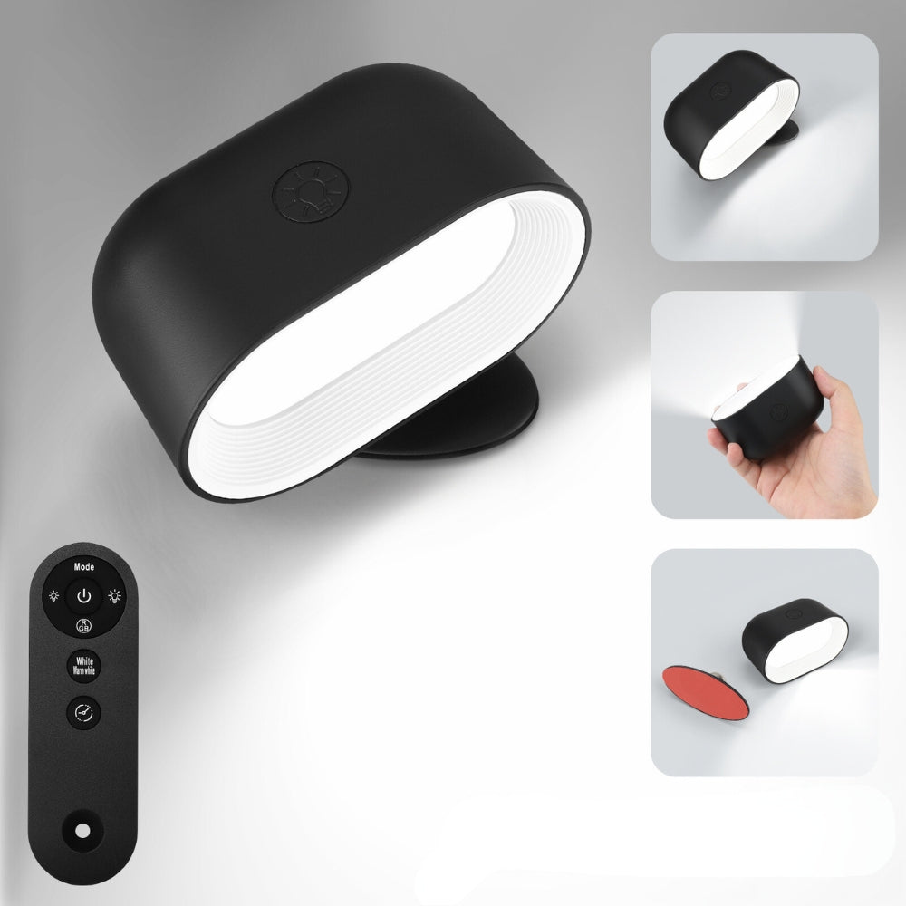 Remote Control Wall Light Touch Night Light 360 Degree Rotation_0