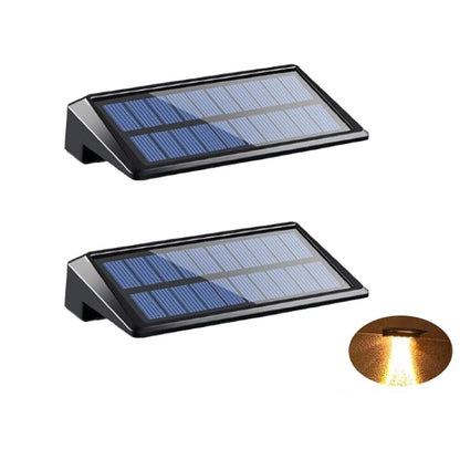 2 Pack Solar Wall Lights LED Solar Fence Outdoor Waterproof Lights_4