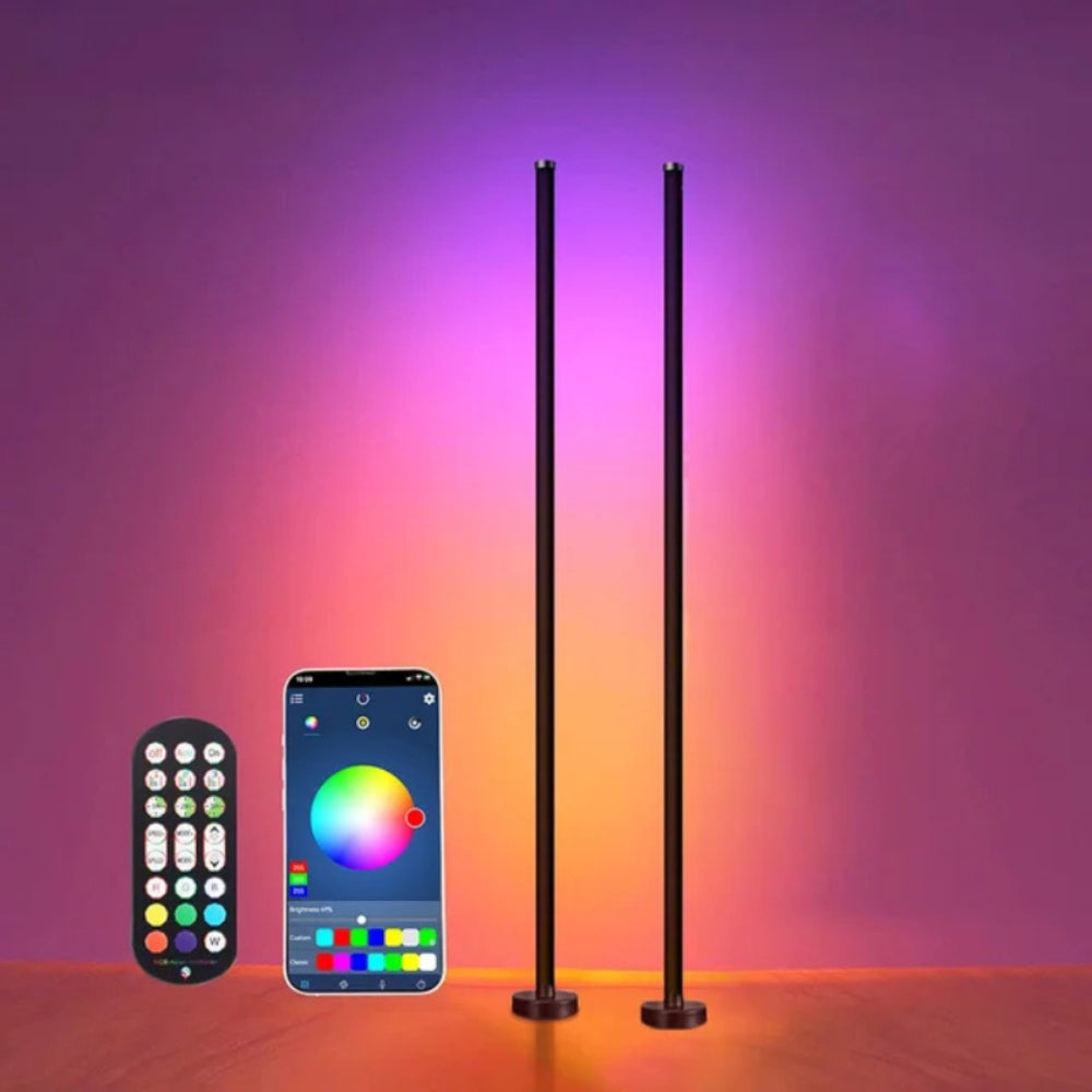 RGB LED Floor Lamp Remote APP Control Music Sync Corner Lighting_1