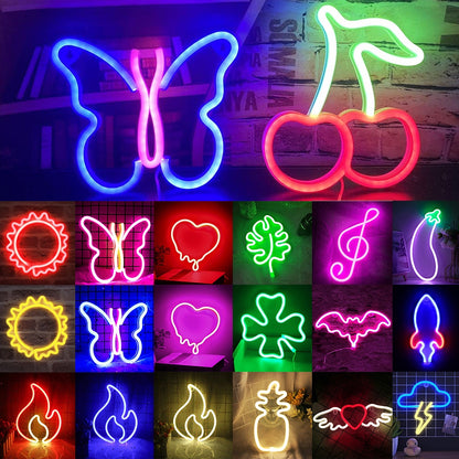 USB Battery LED Neon Lights Sign for Wall Art Decoration Hanging Neon Sign_0