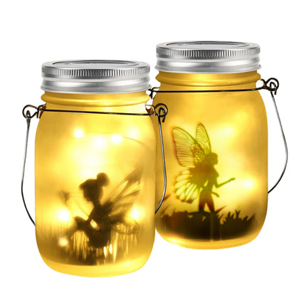 Solar Mason Jar Light Solar Lantern Fairy Lights Hanging Standing Solar Lamp_6